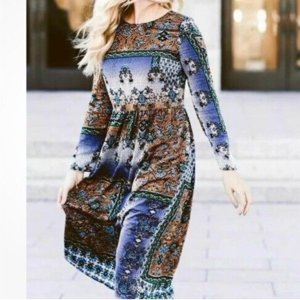 ZARA PATCHWORK PRINT DRESS Medium
#1148
